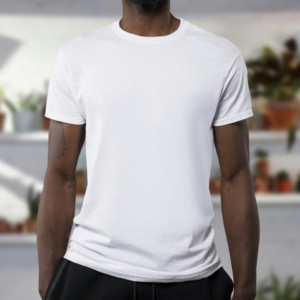 Playera blanca de algodón